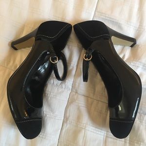 Black Franco Sarto Maryjanes